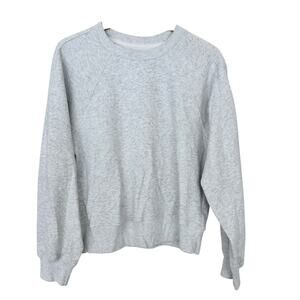 Abercrombie & Fitch Gray Soft A&F Essentials Crewneck Sweatshirt Sz M